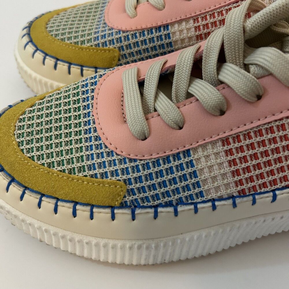 Nicole Miller New York BRITA Woven Mixed Media‎ Platform Sneakers Womens Size 8 - Picture 3 of 6